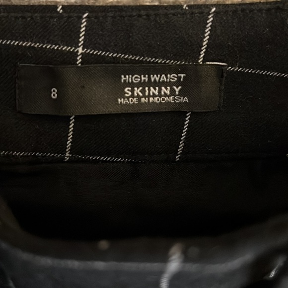 LOFT Windowpane High Waist Skinny Ankle Pants - Picture 9 of 11